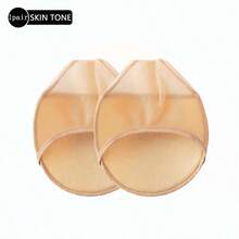 1 đôi tất yoga nữ chống trượt có đệm ở phần trước bàn chân, gót cao vô hình, đế nửa mỏng, lưới thoáng khí, thích hợp cho mùa hè. - Nhiều màu - Xem 7