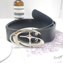 1pc 3D Star Design Buckle Belt, Fashion Versatile Accessory For Jeans, Skirts - Multicolor - View 6