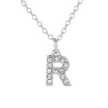 26 piezas Nuevo collar de letras en inglés con incrustaciones de rhinestone de diseño minimalista y elegante para mujeres - b - Ver 29