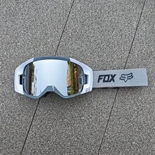 1PC FOX In-Stock Off-Road Motorcycle Goggles, Protective Eyewear, Motorcycle Ski Goggles, Outdoor Riding Glasses - Gray-green Frame With Silver Foil - View 8