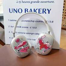 一套创意百合花卡通耳机保护套，兼容苹果Max无线蓝牙耳机，防水软TPU保护套 - 彩色 - 查看 3