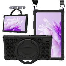 适用于 Galaxy Tab A7 Lite 8.7 英寸（2021 款 T220/T225/T227u）的硅胶保护套，带旋转支架，柔软轻便，多角度保护。 - 黑色 - 查看 7