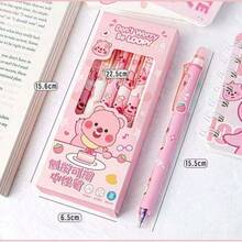6pcs Cute Capybara Erasable Gel Pens, 0.5mm Retractable Blue Ink, Suitable For School And Office, Smooth Writing And Quick Drying - Multicolor - View 15