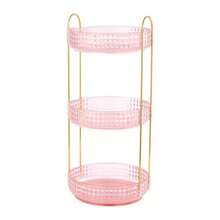 1pc 360° Rotating Makeup Organizer - DIY Adjustable Carousel Spinning Rack Cosmetics Display Rack Perfume Organiser, Spinning Bathroom Countertop Vanity Shelf, Table Decor,Ultra-Large Capacity Beauty Storage Box - Multicolor - View 12