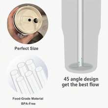 Bubrike Replacement Straws ONLY Compatible With 20 Oz (New Version) Stanley IceFlow 2.0 Flip Straw Tumbler,Built-In Straw With Larger Diameter-6 Pack(Not For Old Model 20oz Stanley Iceflow Flip) - Màu A - Xem 7