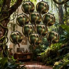 10pcs 18-Inch Weird Sphere Balloons With Brain Fog Theme, Suitable For Party Decoration - View 6