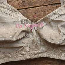 Plus Size Support Bra With Reinforced Polyamide Panel - Women's Fashion Lingerie - Màu be - Xem 5