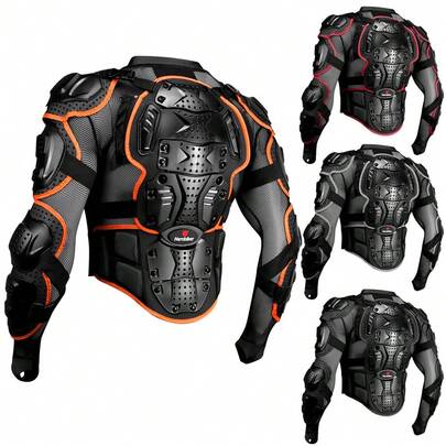 1件套摩托车护甲，包括胸背护具和护肘，越野摩托车赛车防护装备，摩托车配件，骑手必备，男女皆宜的礼物