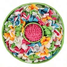 Sniff, Puzzle Pad Dogs, Enrichment Sniffing Training Game, Boredom Buster Food Dispenser, Interactive, All Season - 綠色 38X38厘米 - 查看 12