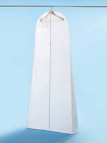 1/2pcs Elegant 180cm Long Wedding Dress Garment Bag, With Transparent Display Window And Business Card Holder, Durable Zipper, Lightweight And Convenient For Organizing Evening Gowns And Formal Wear - Multicolor - View 6