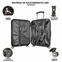 2-Piece Hard-Shell Suitcase Set, 20 And 18 Inches, Hand Luggage, 10KG And 8KG, Lightweight PC+ABS Material, 360° Detachable Wheels With Integrated Lock - Apricot - View 6