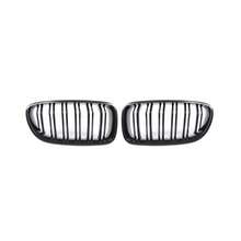 Bộ 2 lưới tản nhiệt trước màu đen bóng dạng nan kép cho BMW 3 Series F30 F31 2012-2018 - Bộ 2 món - Xem 1