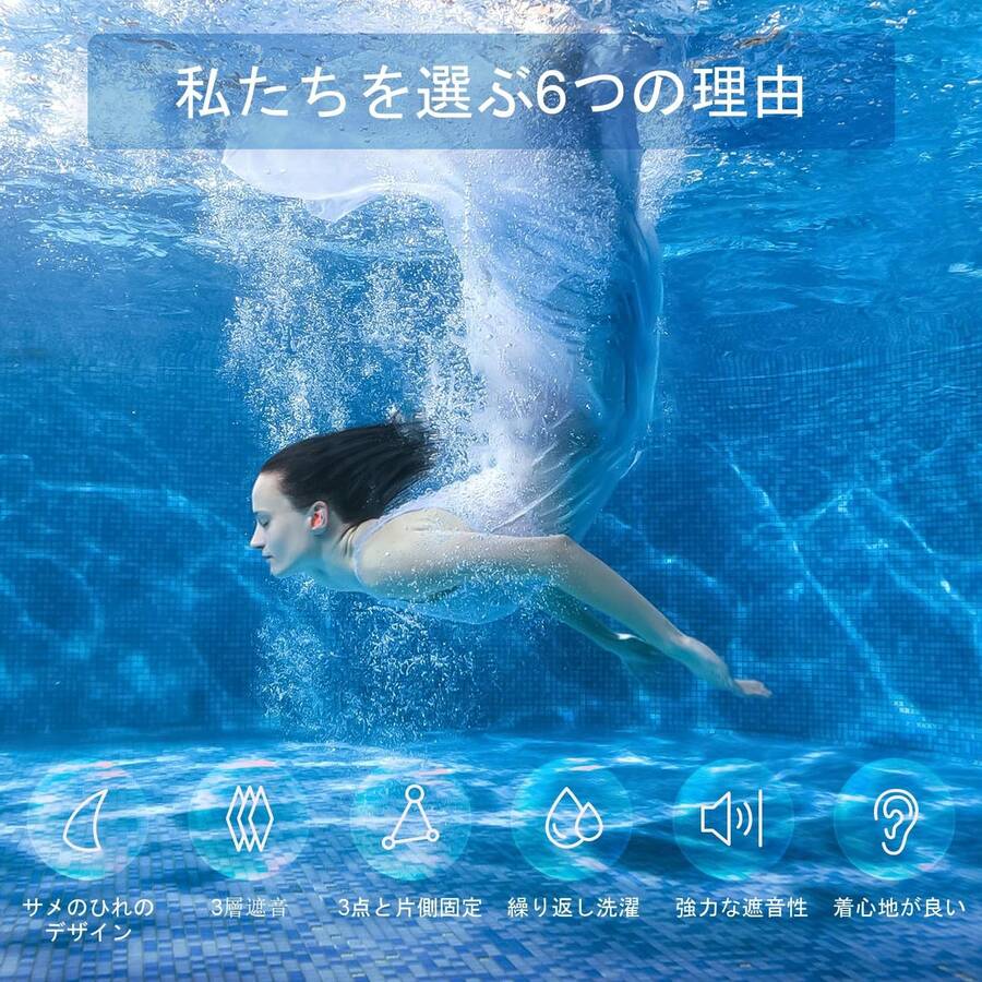 耳栓水泳用 シリコン 睡眠完全遮音 ライブ用 2ペアのソフトシリコンノイズリダクション 使用可能 水洗いOK おしゃれ 睡眠 旅行 仕事 スイム 勉強撮影用の再利用可能で洗える快適な 騒音対策 ( 灰, オレンジピン) - 灰,オレンジピン&標準サイズ - チェックする 1