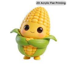 1pc Cute Cartoon Avocado 2D Acrylic Refrigerator Magnet, Kitchen Decor, Vibrant Design, Suitable For Kitchen, Dining Room, Refrigerator Decoration To Add A Warm Atmosphere. - C - View 5