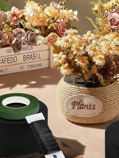 Bộ 6 miếng xốp cắm hoa tròn màu đen kèm băng dính và dây kẽm, có thể tái sử dụng, dùng cho cắm hoa tươi và hoa giả, vật tư cắm hoa ngoài trời, chậu hoa treo, trang trí nhà cửa, đám cưới.