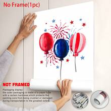 5PCS 1776 250th Independence Day Limited Edition American Canvas Murals - July 4th Patriotic Poster, Used For Room Aesthetic Home Decoration, Minimalist Wall Art Optional Frame Room Decoration Murals, Wall Decoration For Living Rooms, Bedrooms, Offices, Bars, University Dormitories - 5pcs - View 3