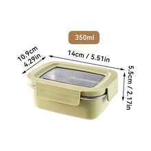 Kotak Bento Stainless Steel 304 untuk Dewasa, Wadah Makan Siang Aman untuk Microwave dengan Tutup, Kotak Makan Siang Logam Anti Bocor untuk Sekolah, Wadah Penyimpanan Makanan Terbagi untuk Persiapan Makanan, Wadah Camilan untuk Perjalanan dan Makan Siang - MultiWarna - View 18