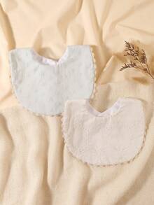 2pcs Baby Bibs, Decorative Bibs For Newborn Girls, Baby Shower Gift - Multicolor - View 12