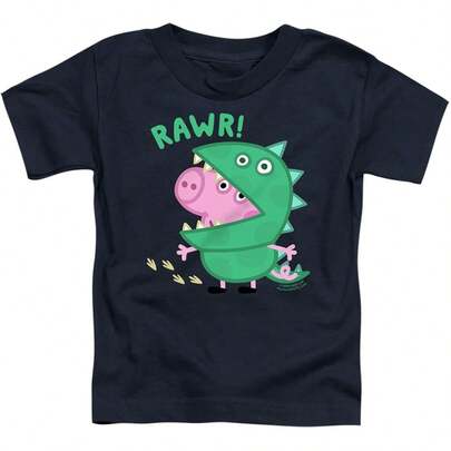 Peppas Pig Kids T-Shirt For Youth Toddler Boys And Girls CollectionPeppa Pig Cartoon Design T-Shirt - 100% Cotton, Short Sleeve, Crew Neck |   Vibrant Cartoon Style Design |   Perfect For Summer Wear, Lightweight And Breathable, Fun And Adorable, 180g