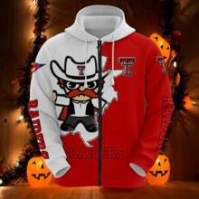 Texas Tech Red Raiders Hoodies Mascot Printed1 (2) - Nhiều màu - Xem 2