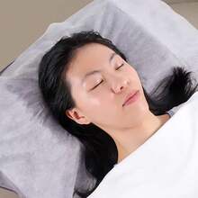 100 chiếc ga trải giường massage dùng một lần không dệt, chất liệu vải không dệt, dùng cho tiệm làm đẹp, xăm hình, vệ sinh giường, vỏ gối mặt. - trắng - Xem 3