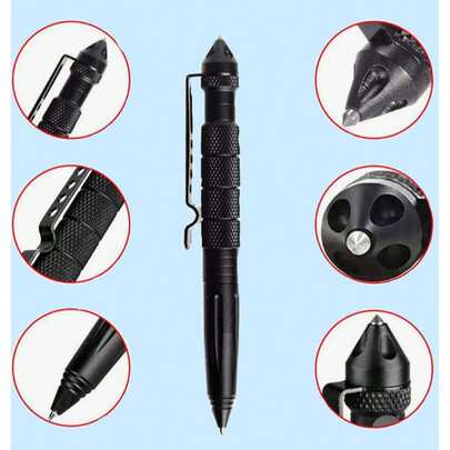 1 Juego de Bolígrafo Táctico de Acero de Tungsteno, Rompedor de Ventanas de Coche Multifuncional, Esencial para Escape de Emergencia, Adecuado para Uso Exterior de Hombres, Bolígrafo Táctico, Bolígrafo de Bolsillo, Equipo Outdoor, Equipo de Supervivencia, Diseño Compacto, Resistente y Duradero, Estructura Robusta, Ingeniería de Precisión, Herramienta de Escritura, Bolígrafo Multifuncional, Un Regalo para Entusiastas del Aire Libre para Dar a Hombres, Padres y Esposos.