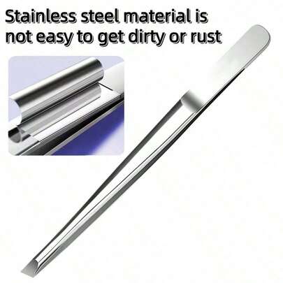 Nhíp tỉa lông mày bằng thép không gỉ chất lượng cao, kìm nhổ lông, nhíp nhổ lông mọc ngược, nhíp tỉa lông mày vát cạnh, dụng cụ chăm sóc da mặt.