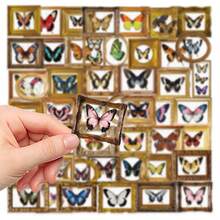 52pcs Vintage Butterfly Stickers Decor For Phone Case, Scrapbooking, Diary, Planner, Luggage, Skateboard, Guitar, Cards, Envelopes, Frames Scrapbook Supplies - Retro Butterfly - View 6