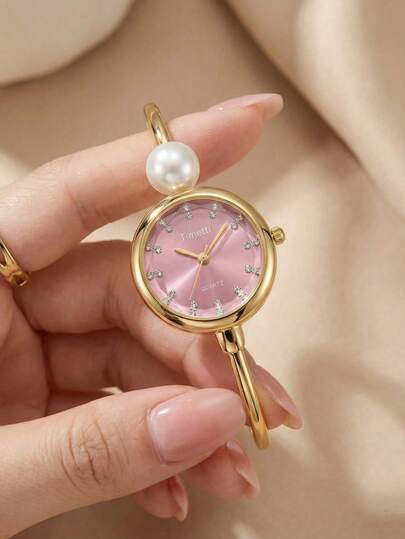 1pc Women's Elegant Delicate Bracelet Watch, Casual Wristwatch Suitable For Gift Or Daily Wear