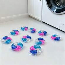 [Luxury 4-In-1 Laundry Detergent Pearls] Water Drop Aesthetic Design | Four Color Essence, Cleaning + Color Protection + Softening + Long-Lasting Fragrance | High-End Lasting Fragrance, Soft & Fluffy | Visible Dissolution & Release, Essential For Slouchy People - Liquid - View 4