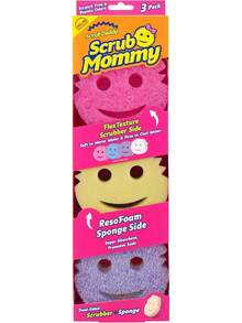 Scrub Sponges - Dish Scrubber   Non-Scratch Cleaning Sponges Kitchen, Bathroom   Multi-Surface - Dual-Sided Dish Sponges Scrubbing - Online Exclusive (3 Count) - Scrub Mommy - View 1