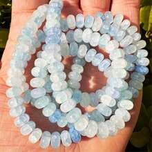 150 Pieces Of Sea Blue Jadeite Abacus Beads, Crystal Loose Beads, Measuring 5 * 8mm, Used For Making Bracelets, Necklaces, Earrings, Handbags, And DIY Handmade Jewelry - Multicolor - View 2