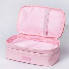Estuche Multiusos OKKY Color Rosa Pastel – Organizador de Cosméticos con Bolsillo de Malla. con 3 Secciones de Almacenamiento - A - Ver 7