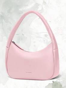 Túi Hobo da PU vân vải lychee RAINSMORE, túi đeo vai hình lưỡi liềm chống thấm nước với nhiều ngăn và ngăn chống trộm, túi đeo dưới cánh tay tối giản. - Nhiều màu - Xem 15