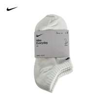 Nike 快乾舒適男女款船襪，黑白配色夏季透氣短襪 3 入組，適用運動、休閒、跑步 SX7678-100 SX7678-010 - 白色襪子SX7678-100 - 查看 12