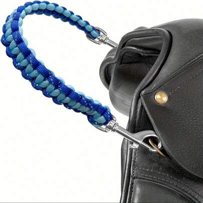 1pc Nylon Safety Girth/Anti-Slip Strap For English Saddle, With Buckle, Training Accessory. Ensures Riding Safety, Enhances Stability Of Saddle Rear Strap. Suitable For Equestrian Sports, Horse Riding, Outdoor Activities, Horse Shows And Riding Training