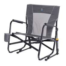 GCI Outdoor FirePit Rocker Low Profile Rocking Camping Chair, Pewter Gray - Pewter Gray - View 3