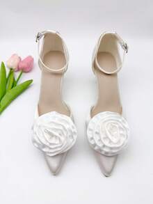 2个优雅布艺玫瑰鞋夹 - 非常适合婚礼、新娘派对和高跟鞋 - 彩色 - 查看 18