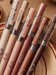 6支装咖啡主题速干液体墨水凝胶笔，防晕染，触感柔滑，适用于记笔记、绘画、学习和办公。（运输过程中可能出现轻微划痕，敏感买家请避免购买） - 均碼 - 查看 10