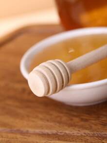 Bộ 10/9/6 que gỗ khuấy mật ong, que khuấy mứt, dụng cụ nhà bếp nhỏ bằng gỗ để trộn và múc mật ong. - Xem 7