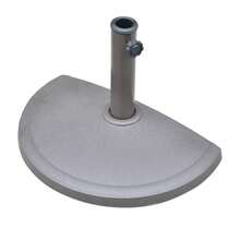 Island Umbrella Base Media Redonda de Resina para Paraguas café 20 Libras - Marrn - Ver 1