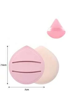 1/5/8/10个装美妆海绵，超柔软厚实气垫粉扑，适用于粉底液、BB霜、散粉，干湿两用，赠品、旅行装、平价好物、旅行必备 - 彩色 - 查看 7
