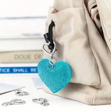 心形/旋转圆环/弹簧扣钥匙扣新款配饰，心形钥匙圈DIY小礼物吊坠 - 金黃色 - 查看 10