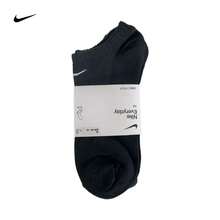 Nike 速乾舒適男女款短襪 3雙組，黑白配色，夏季透氣，適用運動、休閒、跑步，SX7678-100 SX7678-010 - 黑色襪子SX7678-010 - 查看 3