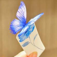Hollow 3D Butterfly Paper Bookmarks, Cute Fresh Translucent Cultural Creative Small Gifts Suitable For Students, High-End Bookmarks - Butterfly - View 6