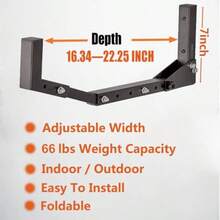 Wallmaster Kayak Storage Hooks Hangers Adjustable Kayak Garage Storage Rack Wall Mount Heavy Duty Hooks for Canoe Kayak Paddle Board Surfboard Snowboard - Paquete de 4 - Ver 2