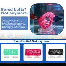 3-Color Fish Sleeping Tunnel With Suction Cup, Pet Fish Resting Place, Aquarium Decor, Perfect Gift For Fish Lovers - Happy Aquarium - View 4