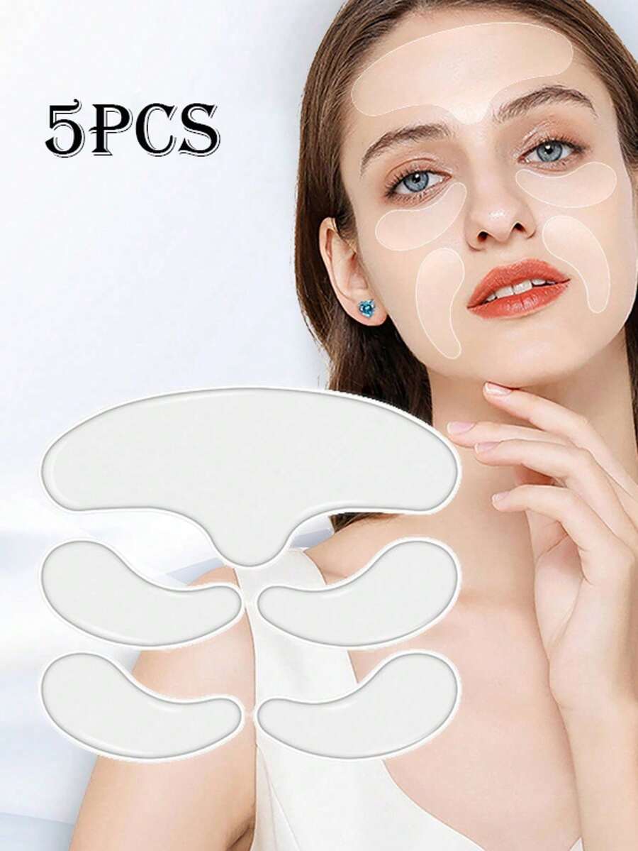 Reusable Silicone - Lift And Tighten Skin, Remove Wrinkles - Washable And Reusable - Wrinkle Patches - Clear - View 1