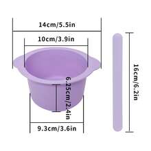 1 Bộ bát và lớp lót silicon dùng để tẩy lông, nồi sáp chống dính kèm que gạt. - Xem 3