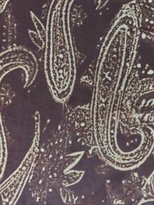Chân váy hè nữ, chân váy maxi cạp cao xếp ly, chất liệu lưới xuyên thấu màu nâu in họa tiết paisley, có lớp lót bên trong, dáng chữ A bồng bềnh phong cách boho, thích hợp cho tiệc tùng, kỳ nghỉ, mặc hàng ngày, không xuyên thấu. - Cà phê nâu - Xem 5